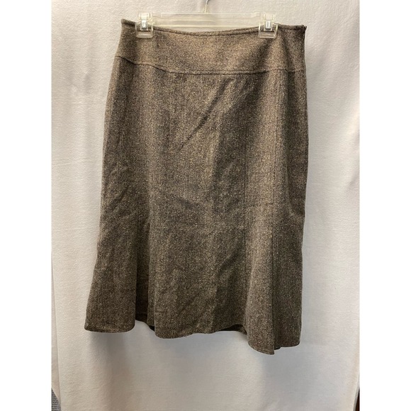 Ingenuity sz 10‎ Wool skirt twill lined brown - Picture 1 of 7